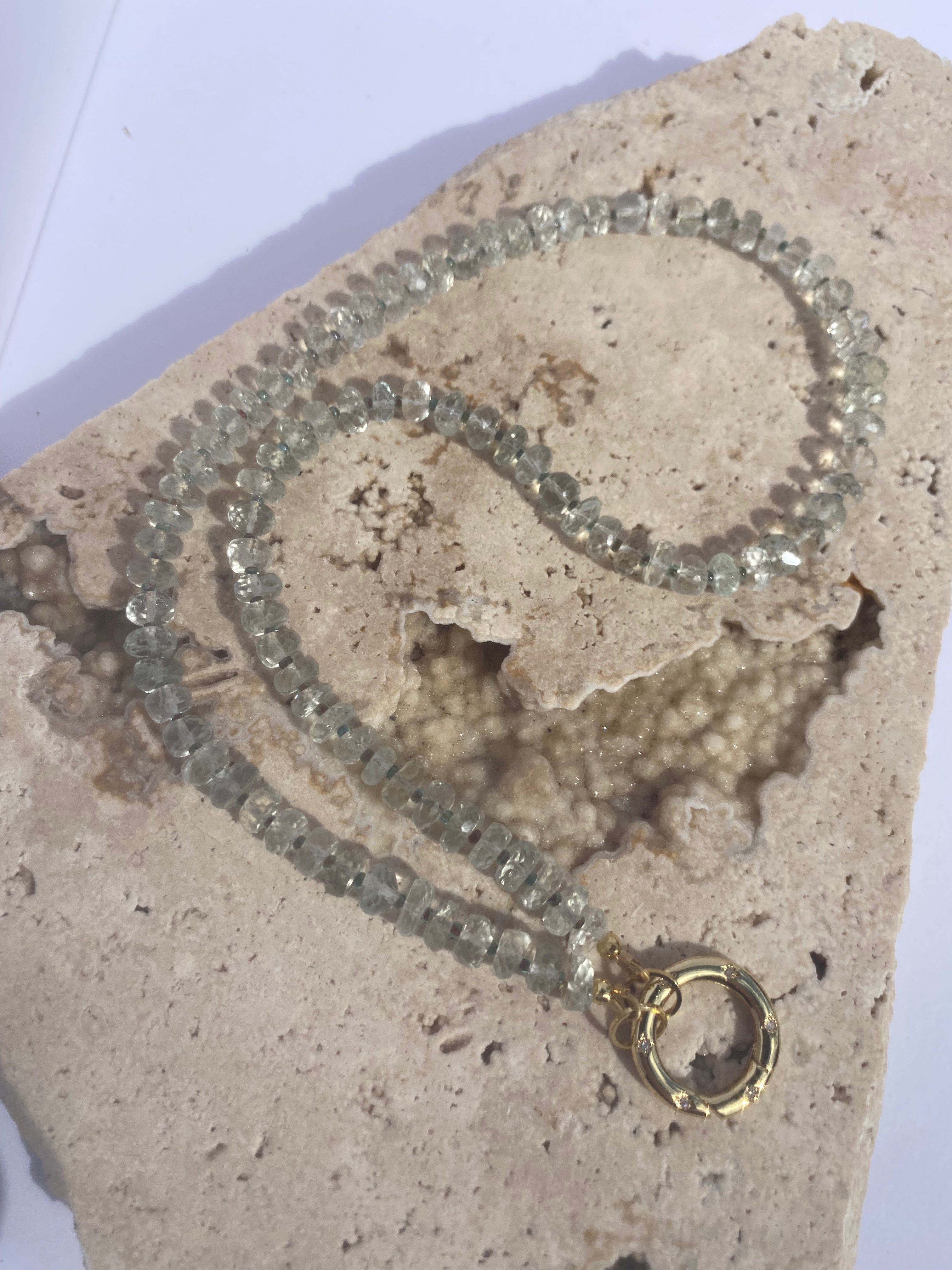 Green Amethyst Necklace
