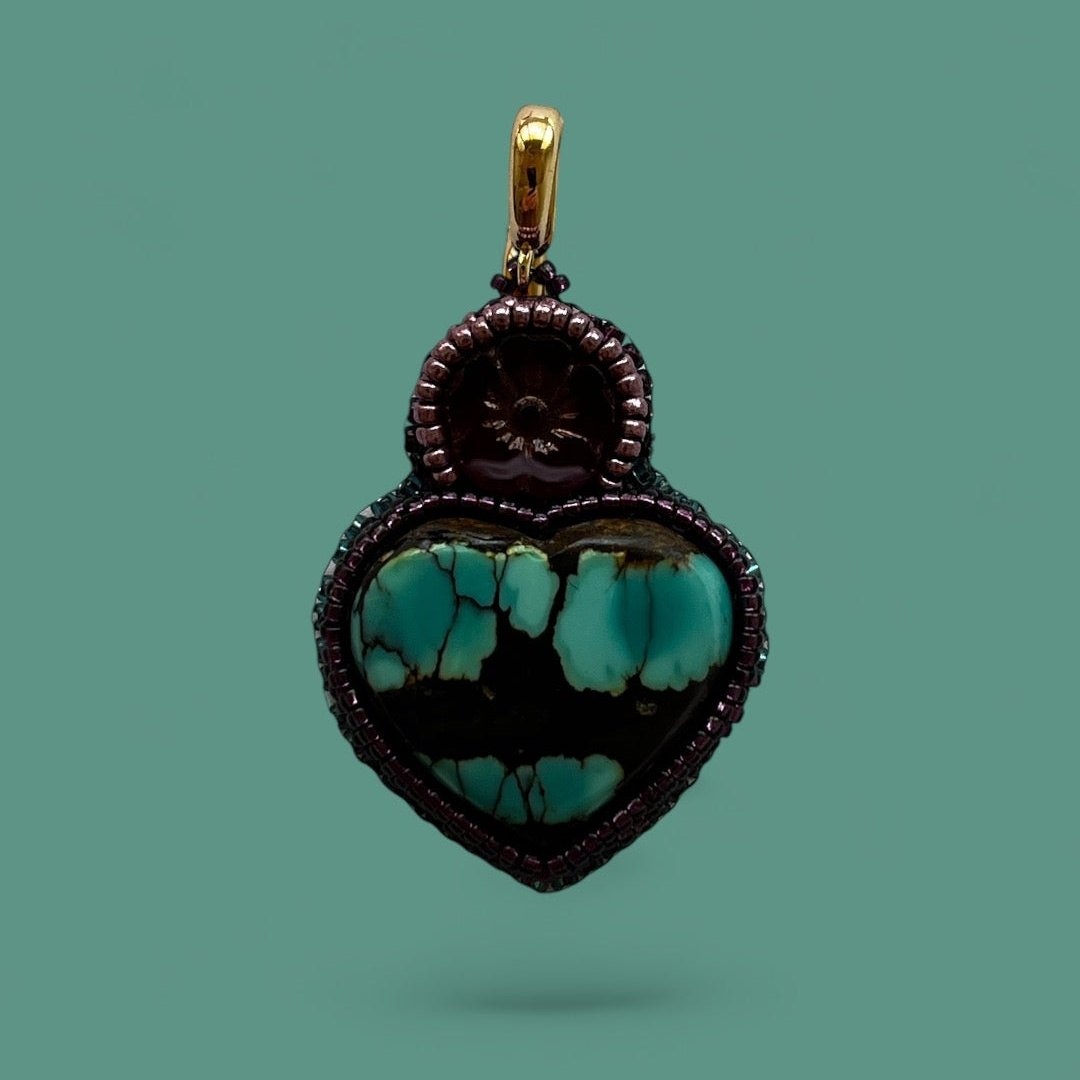 BAO Canyon Turquoise Heart Pendant