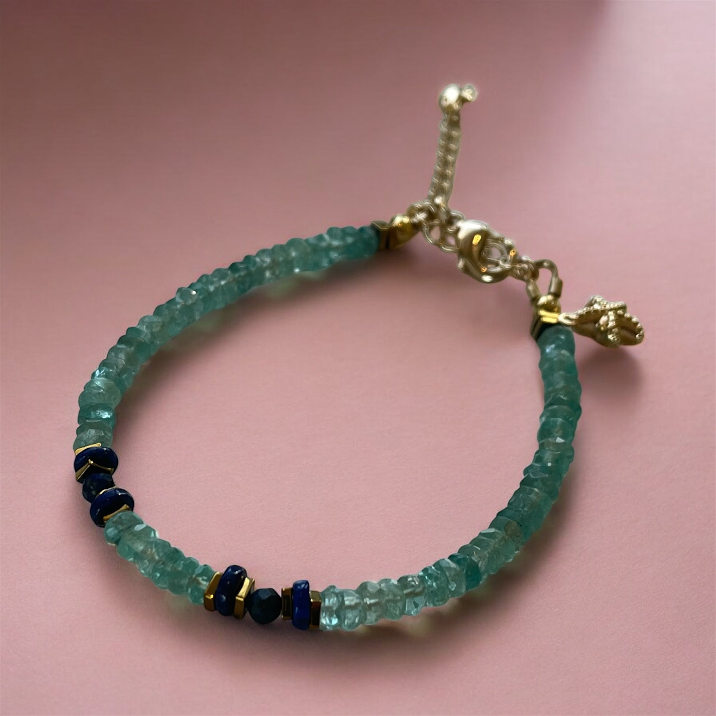 Apatite & Lapis bracelet