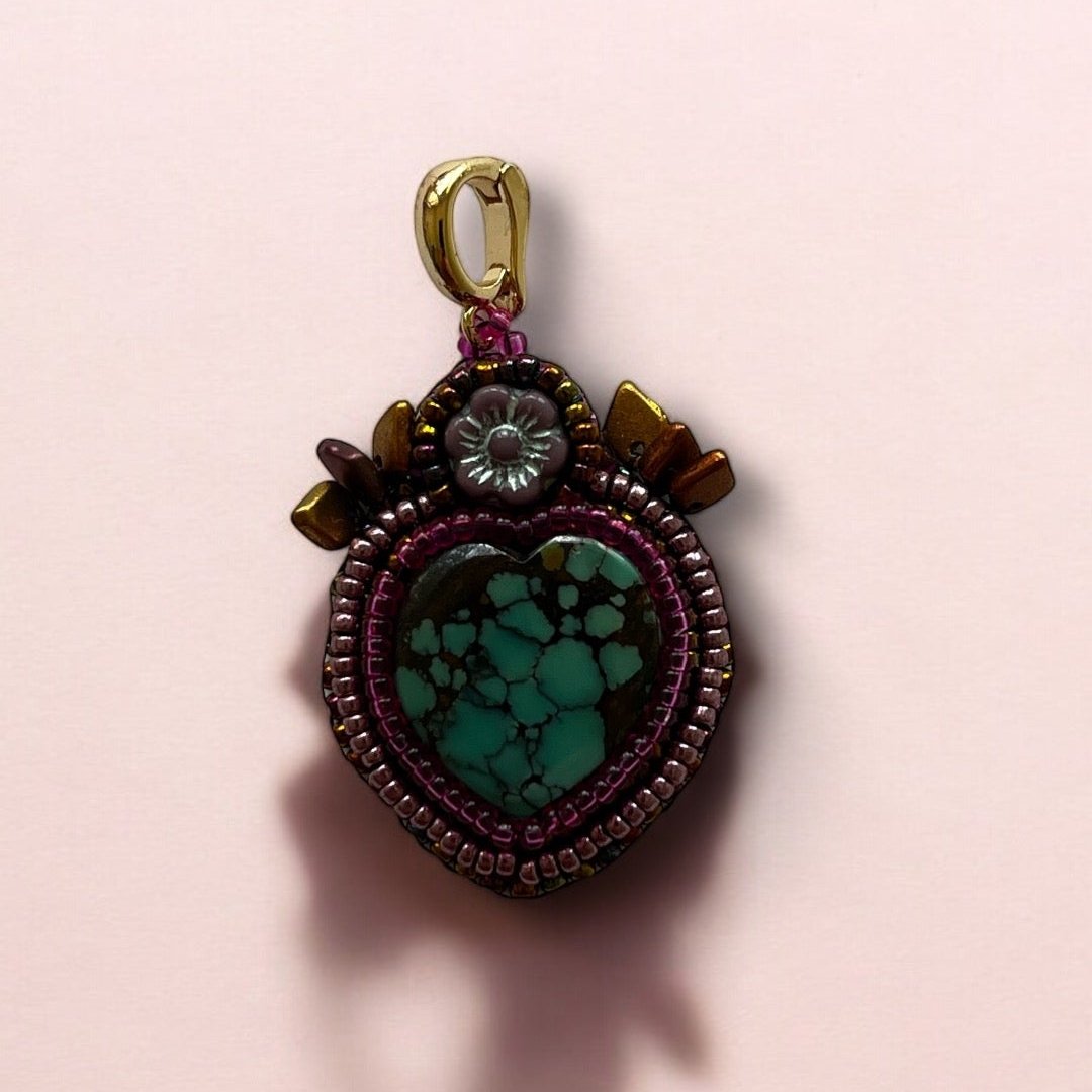 Turquoise heart pendant