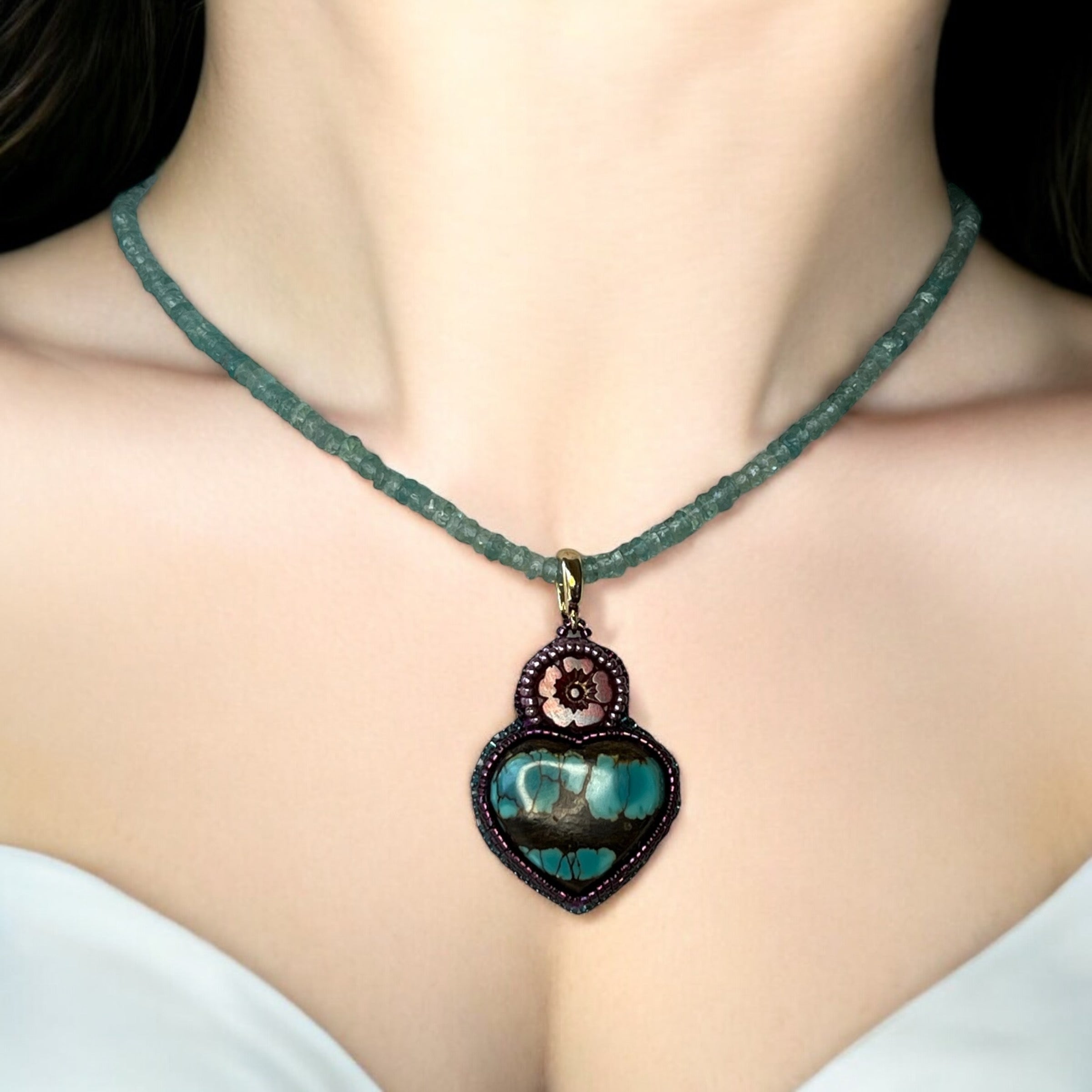 BAO Canyon Turquoise Heart Pendant