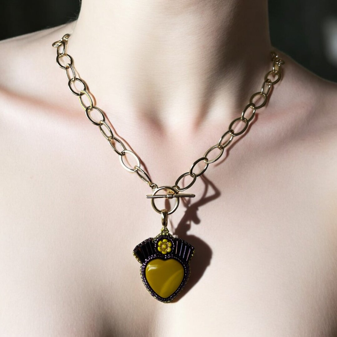 Yellow Rosarita pendant