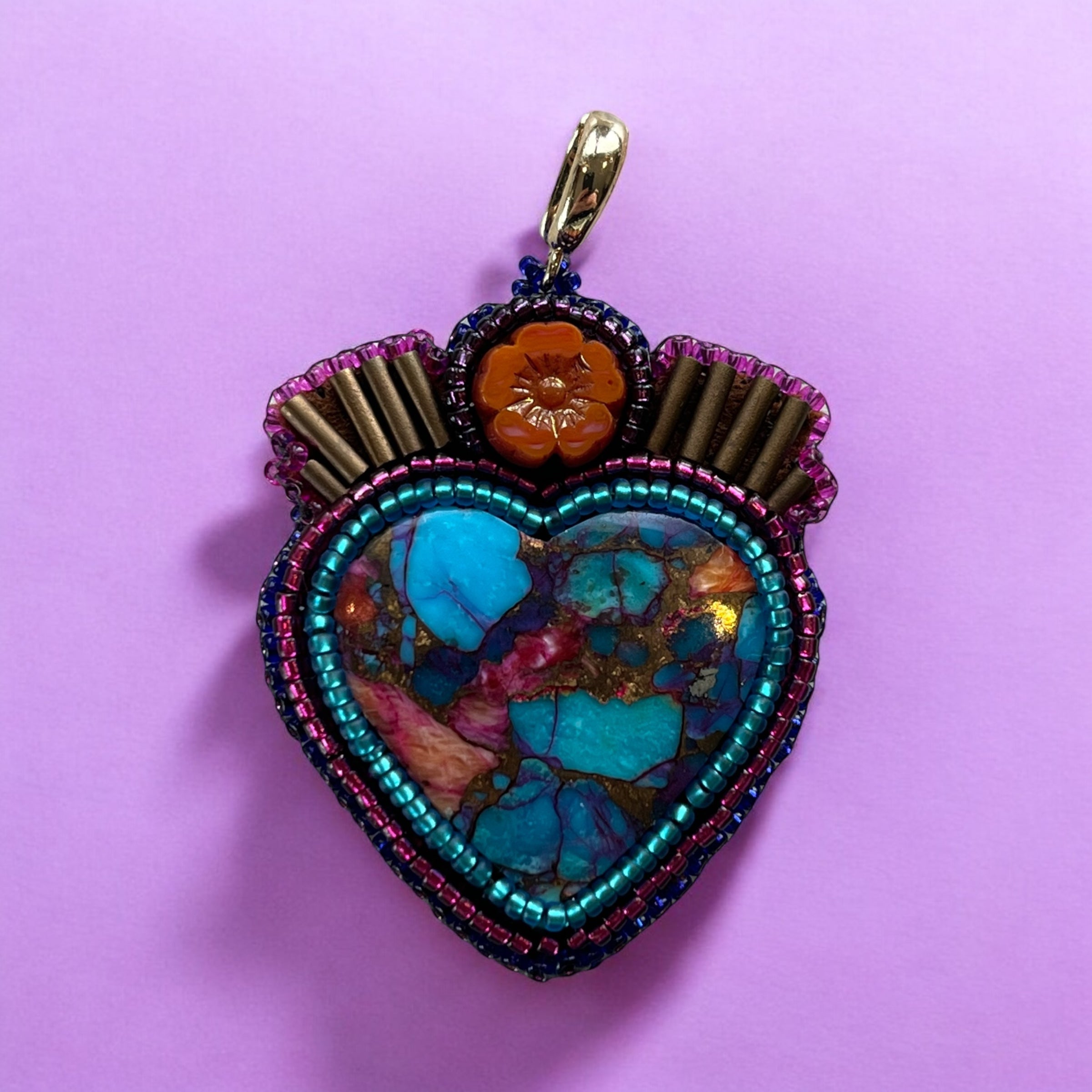 Mojave Turquoise Heart Pendant