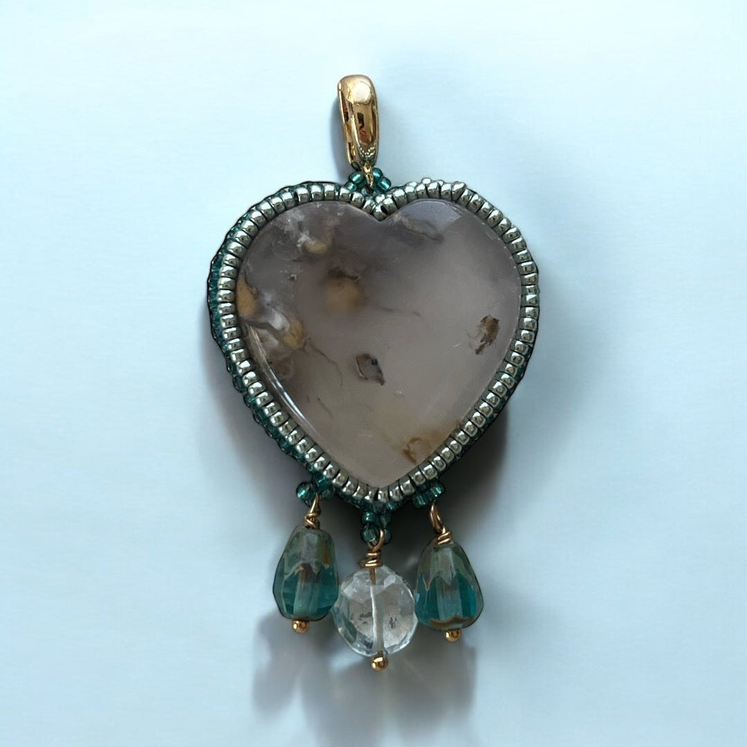 Dendritic Agate heart