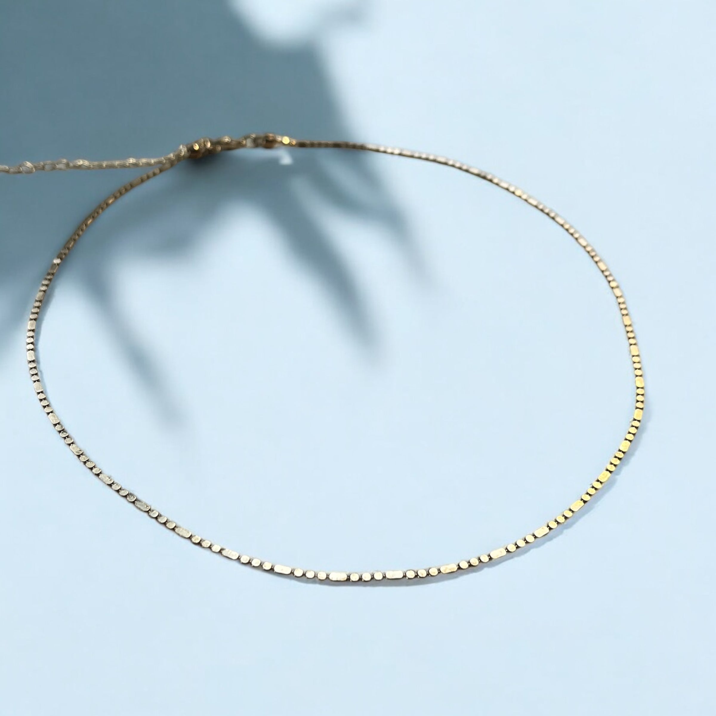 Delicate 18k GP brass chain
