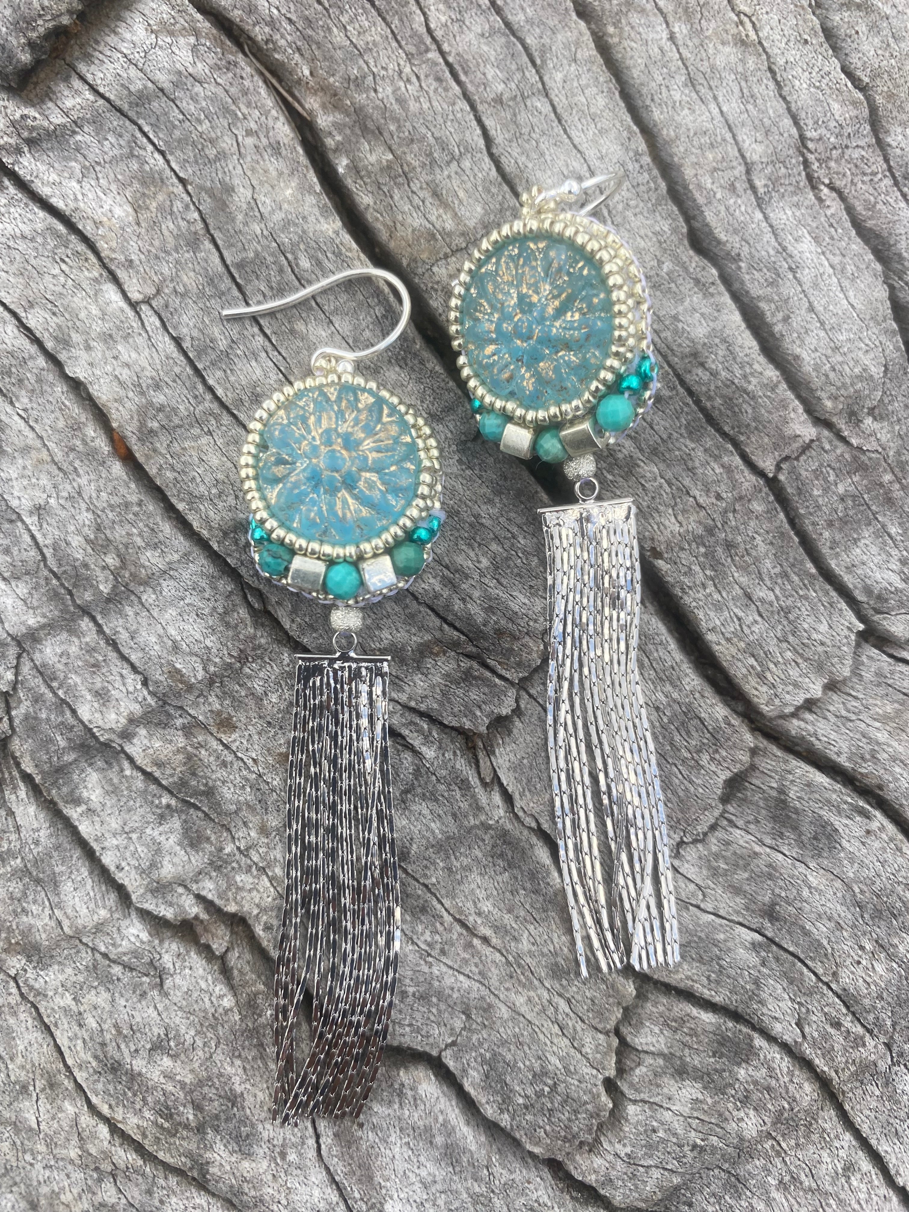 Silver Goddess Earrings