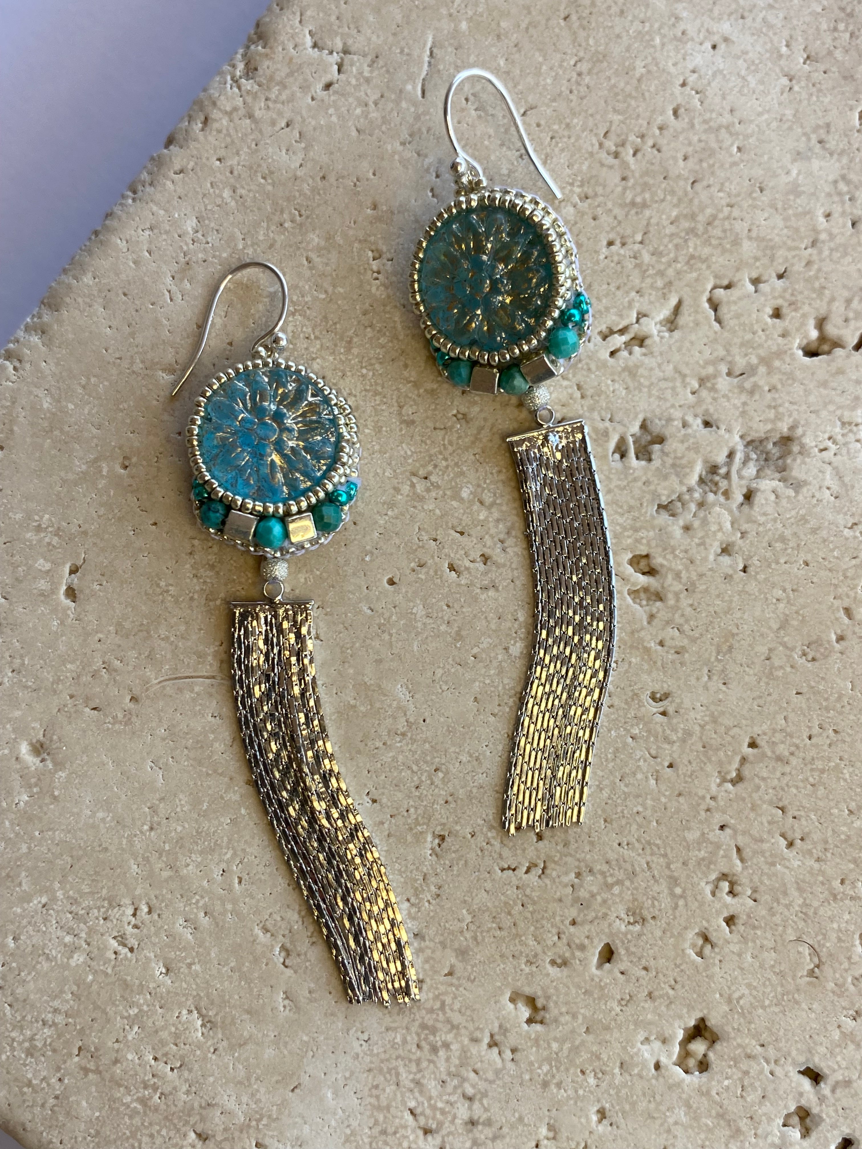 Silver Goddess Earrings