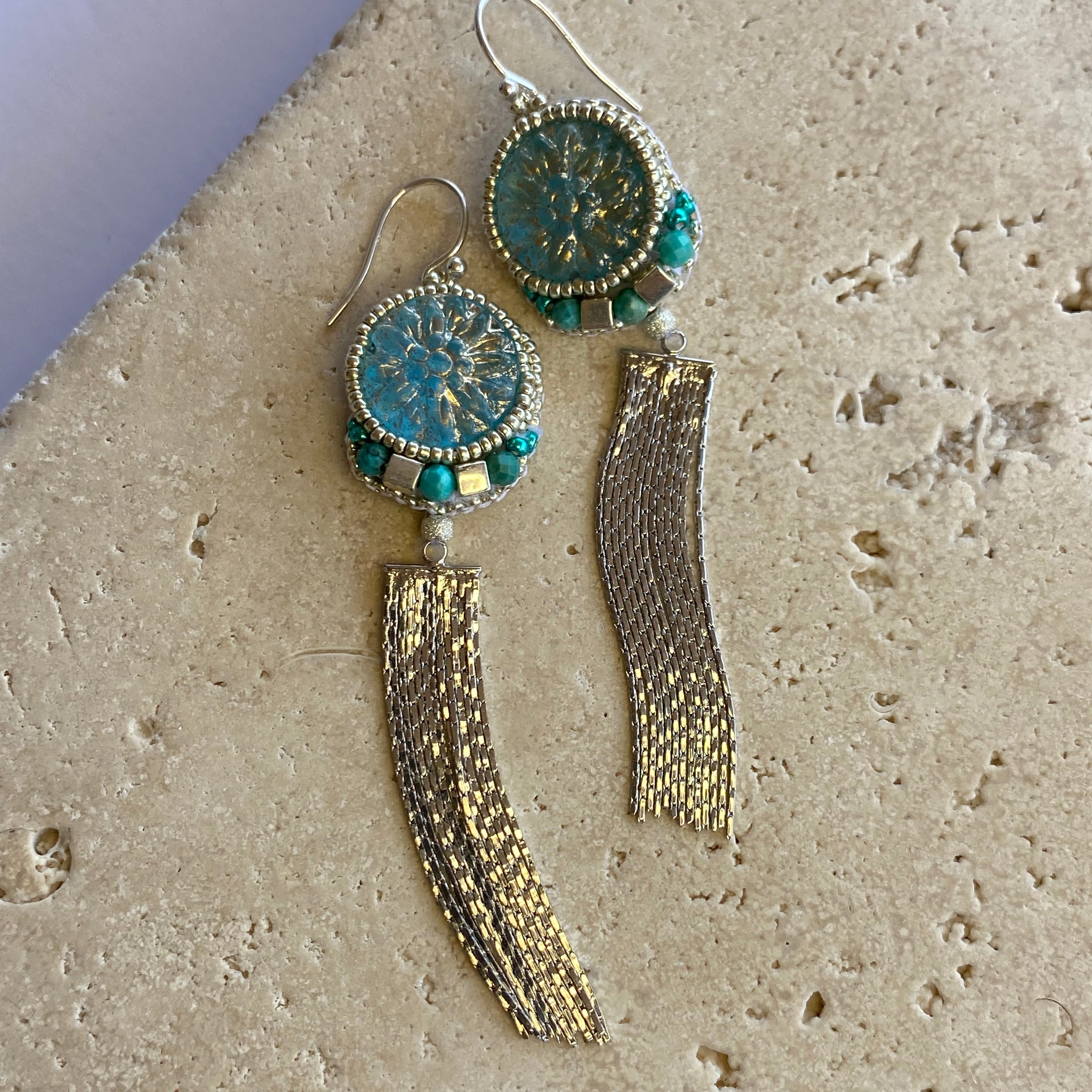 Silver Goddess Earrings