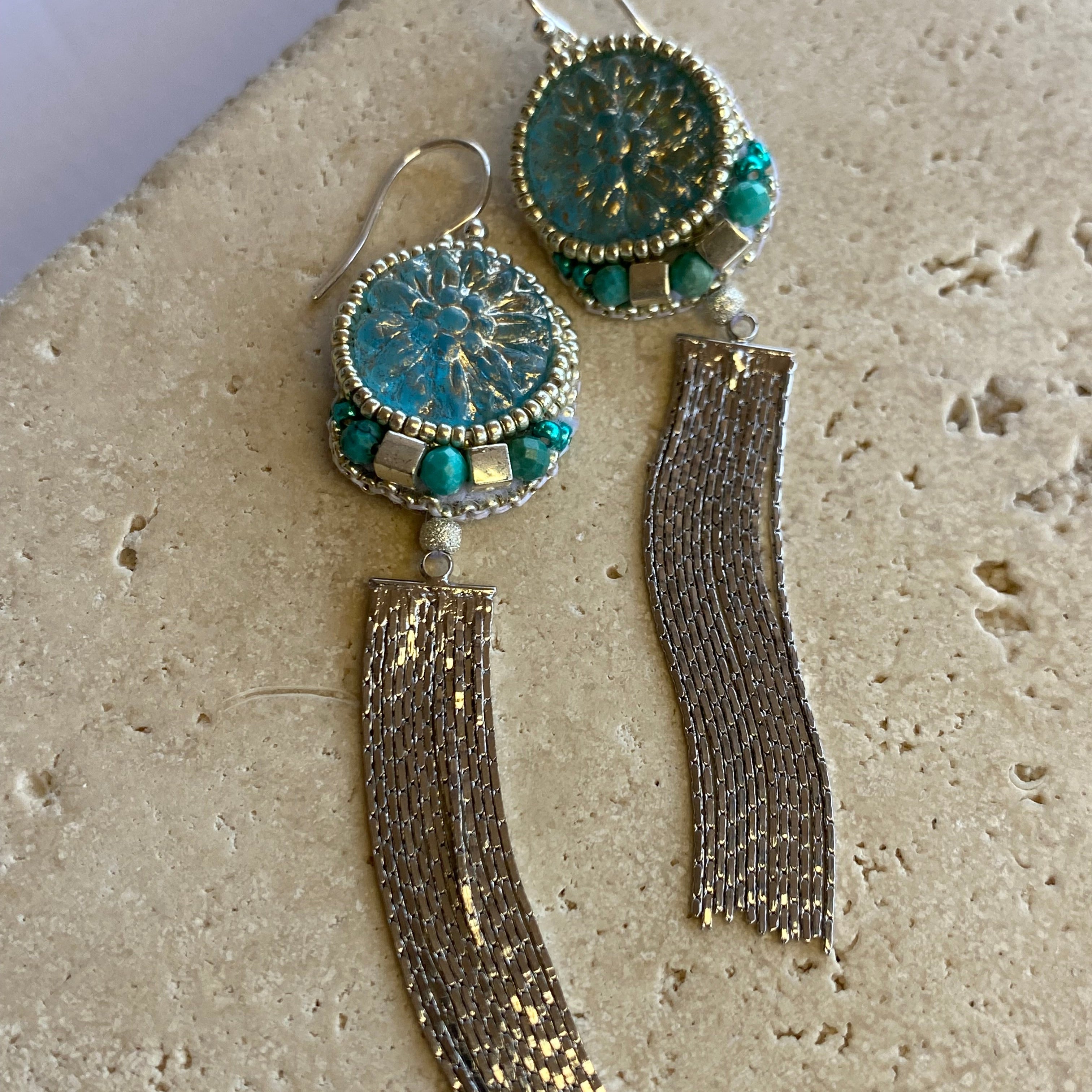 Silver Goddess Earrings