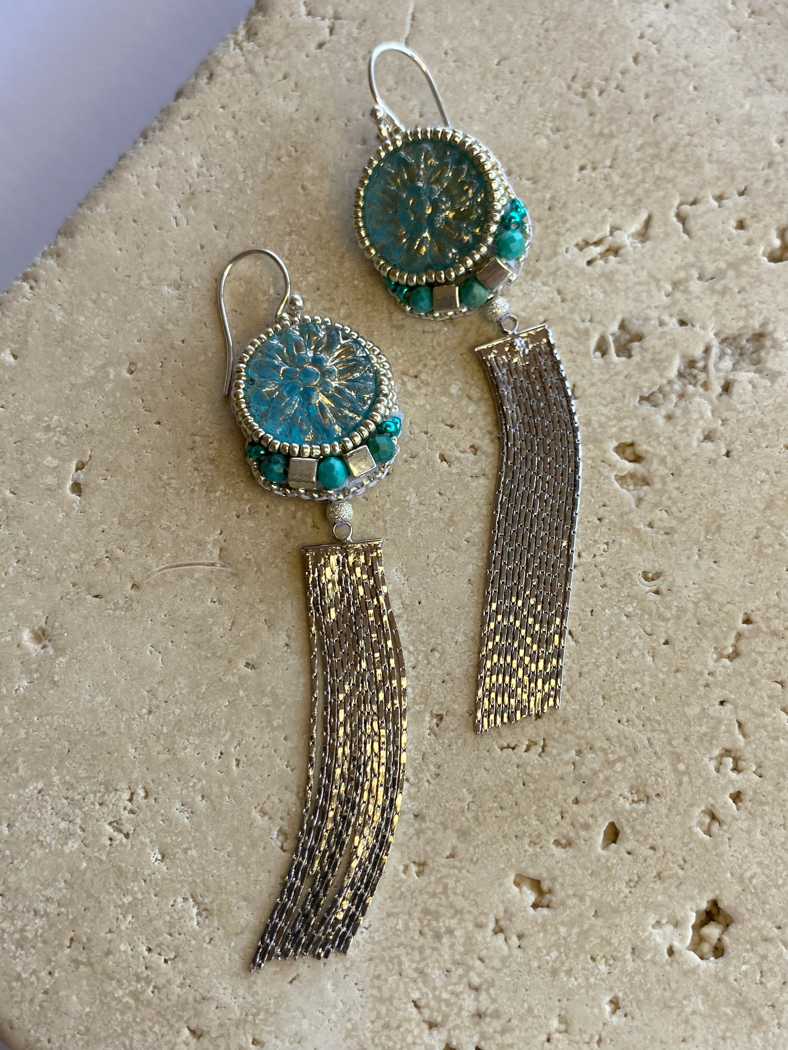 Silver Goddess Earrings