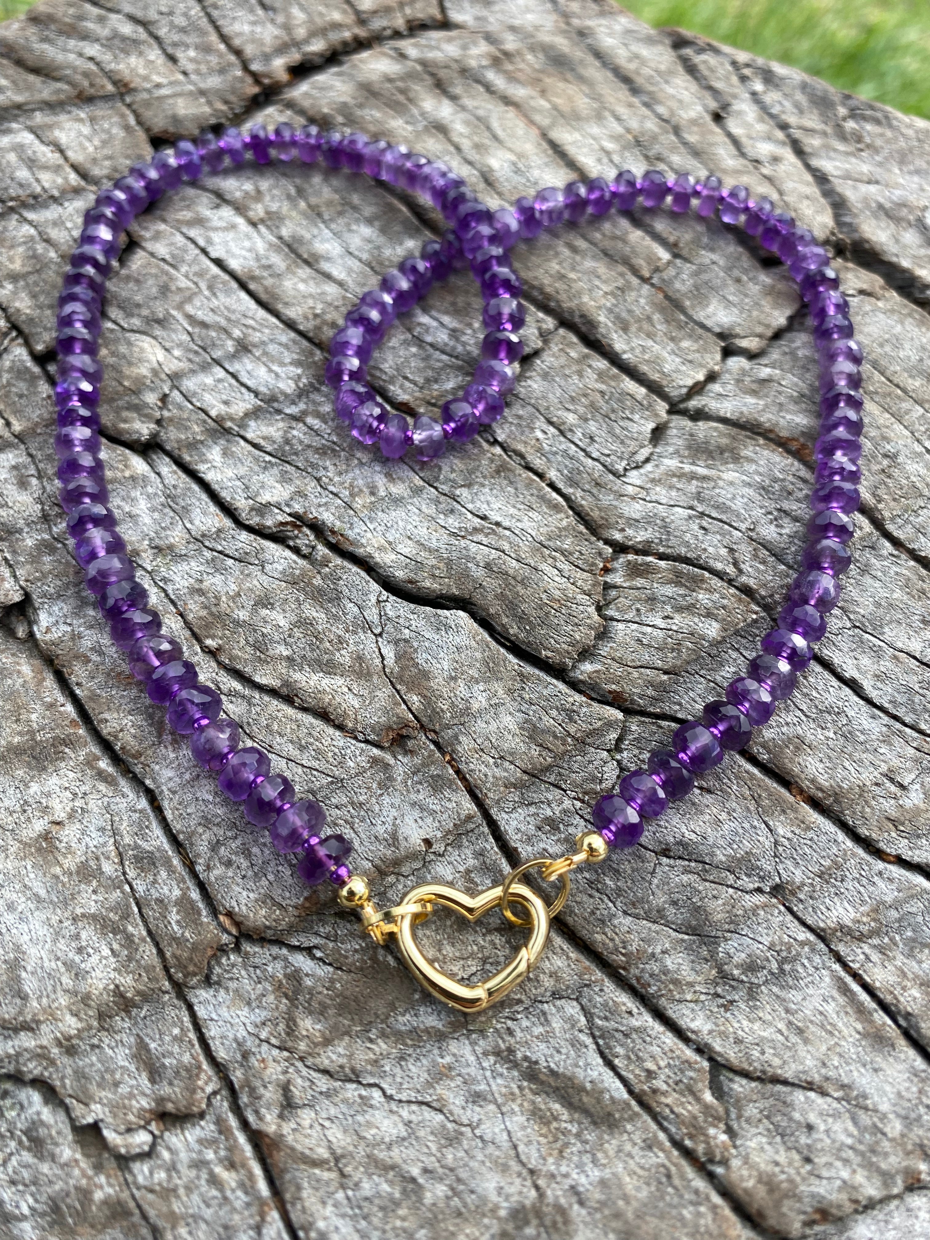 African Amethyst Necklace