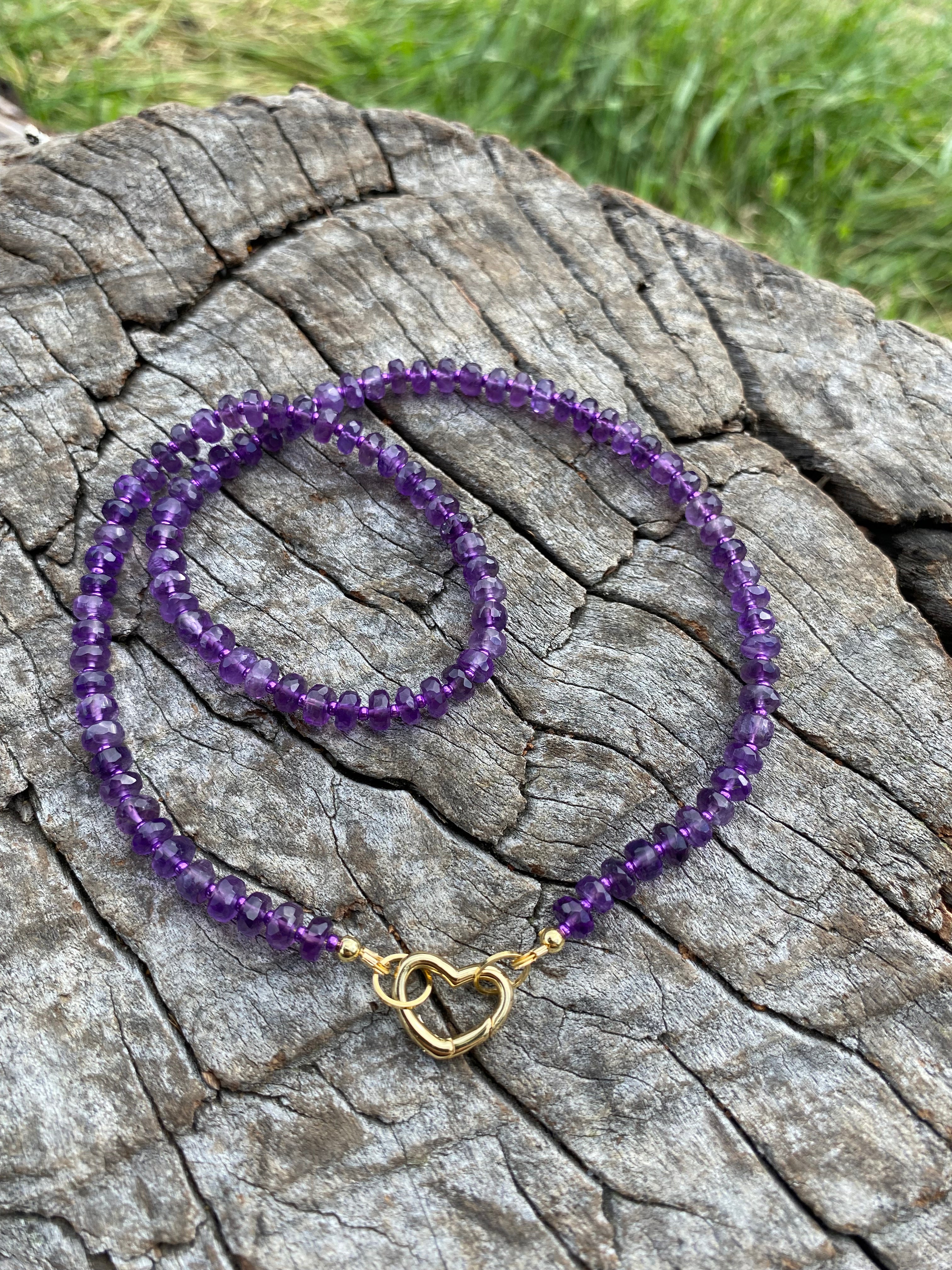 African Amethyst Necklace