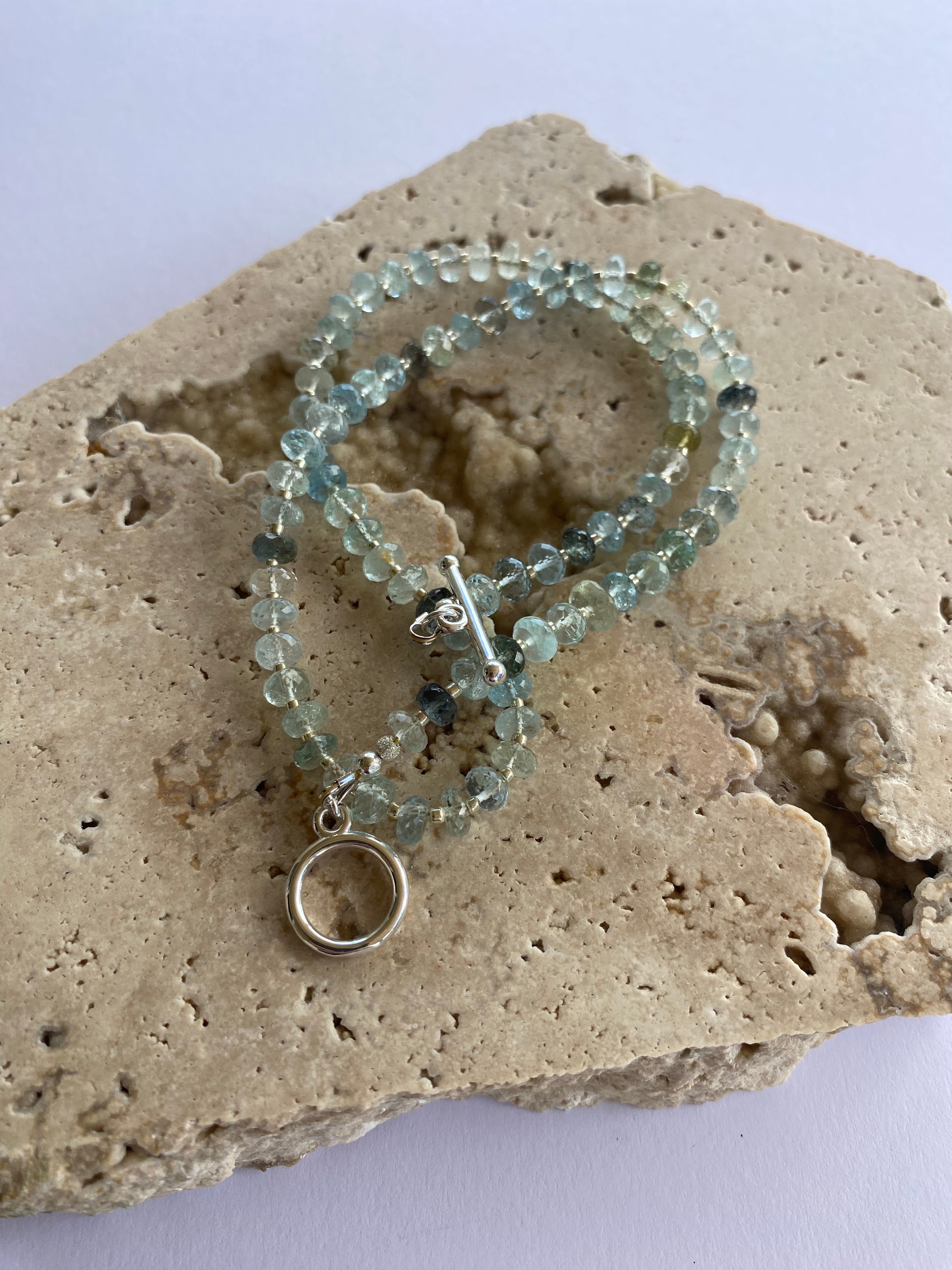 Aquamarine Gemstone Necklace