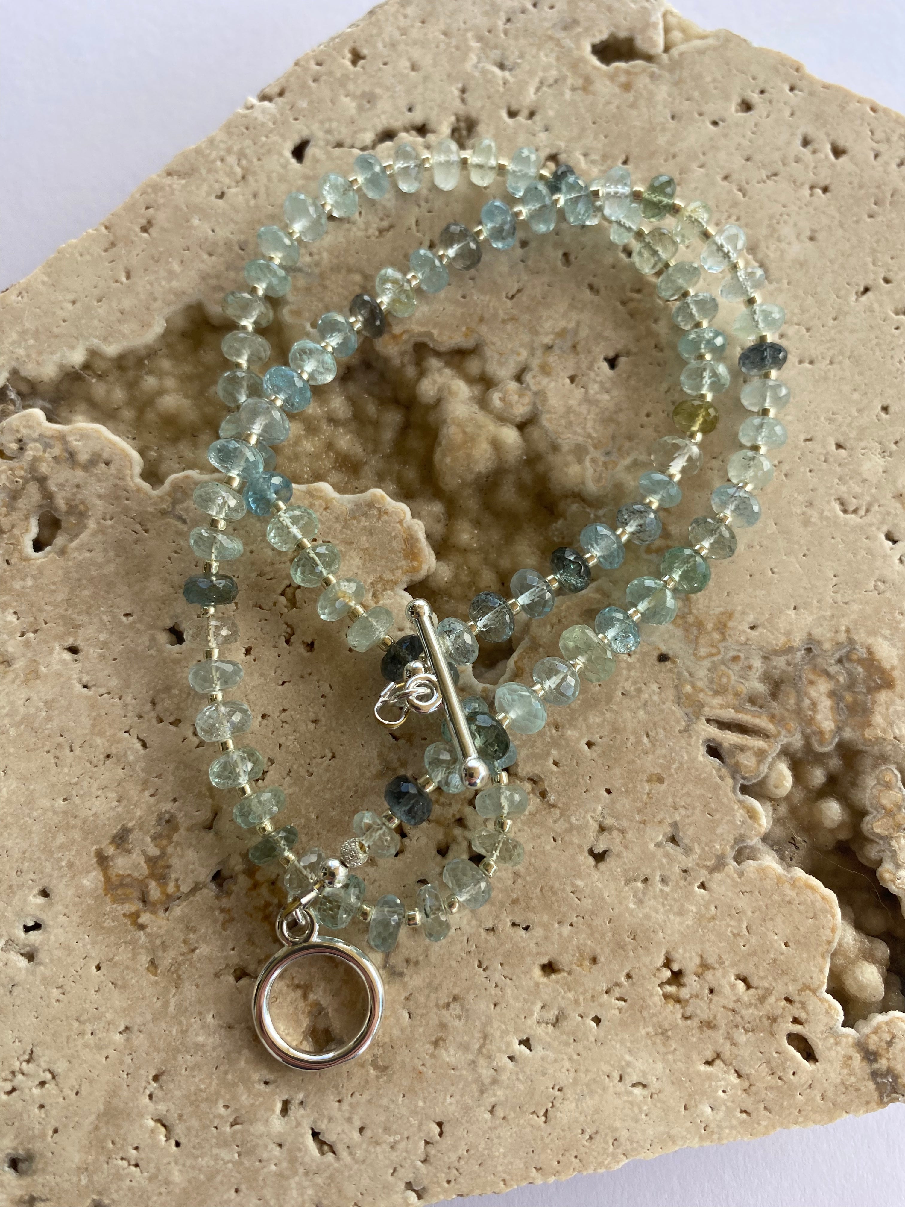 Aquamarine Gemstone Necklace