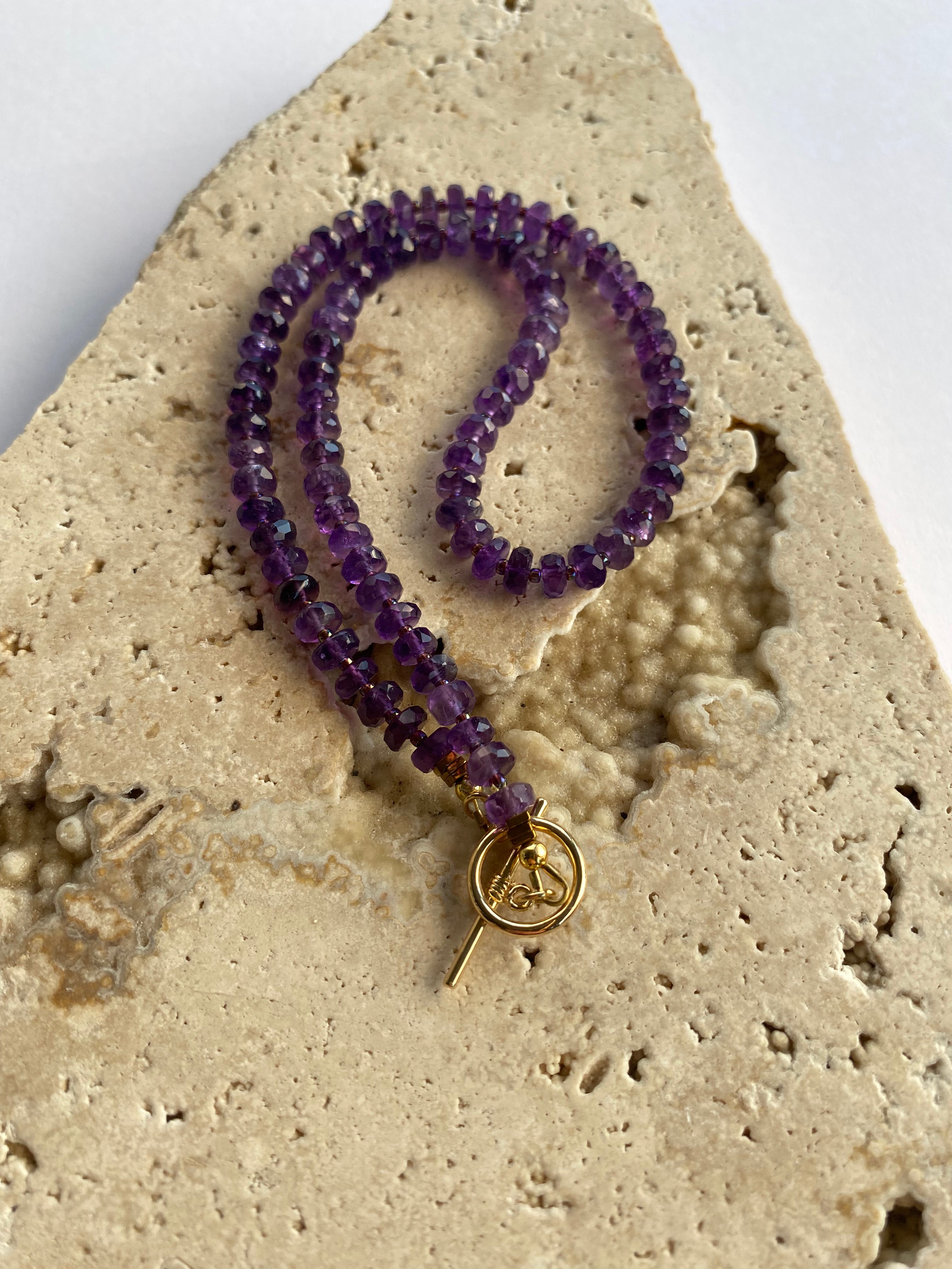 African Amethyst Necklace