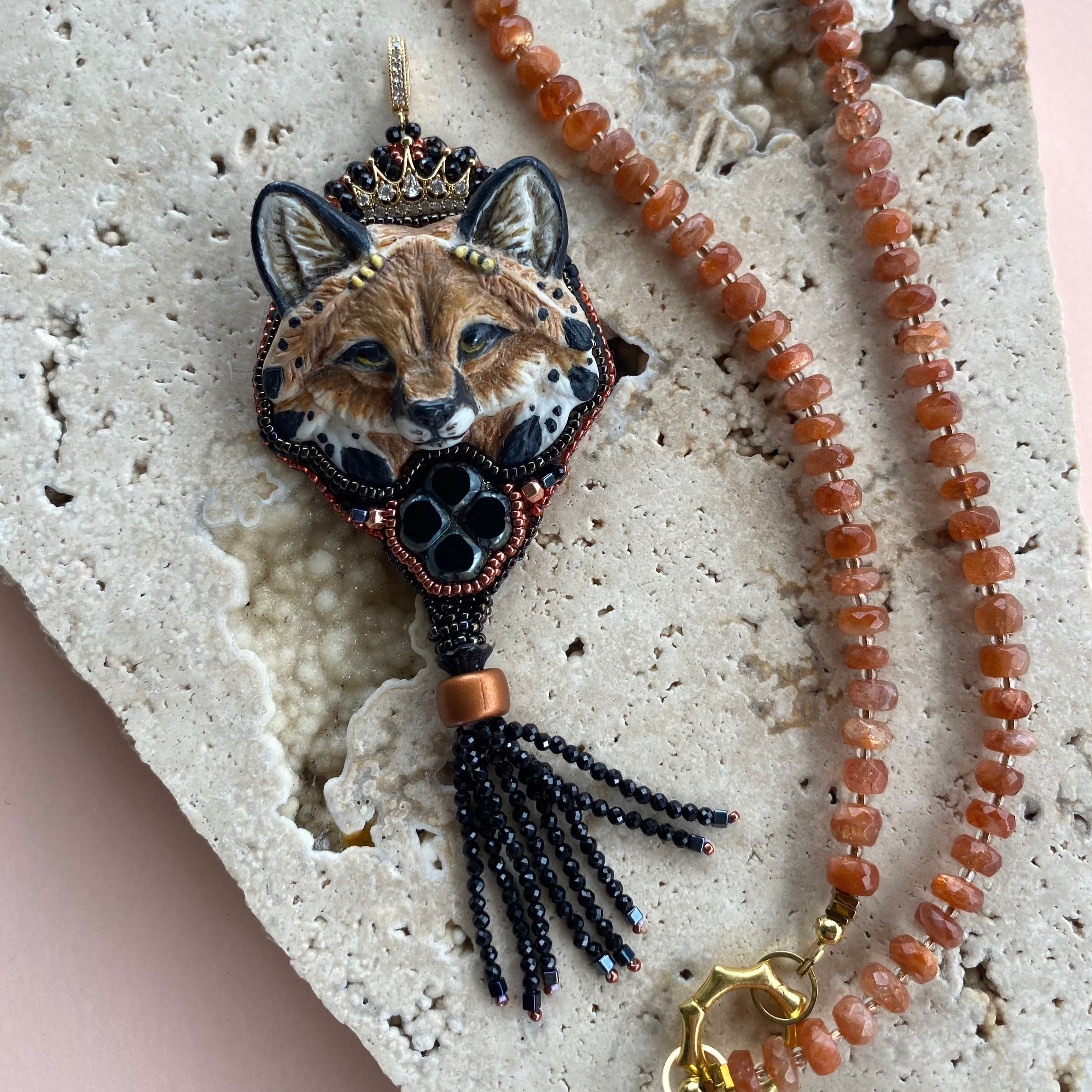 BLAZE Fox Pendant RESERVED FOR HEATHER